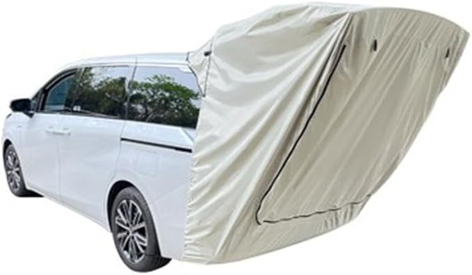 Car Side Awning Tent for SUV MPV Camping with Double Layer Mesh Design Waterproof 210D Oxford Fabric Outdoor Shelter Sunshade Canopy with Storage Bag