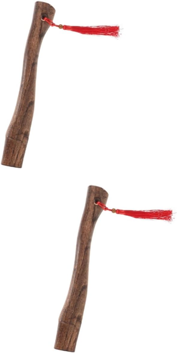 Housoutil 2pcs Wooden Axe Handle Replacement Splitting Axe Handle for Camping Part