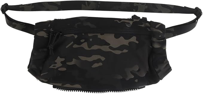 Drop Pouch Hand Warmer Muff Stowable Fanny Pack for Winter Hunting Camping Hiking Fishing Airsoft(MCBK)