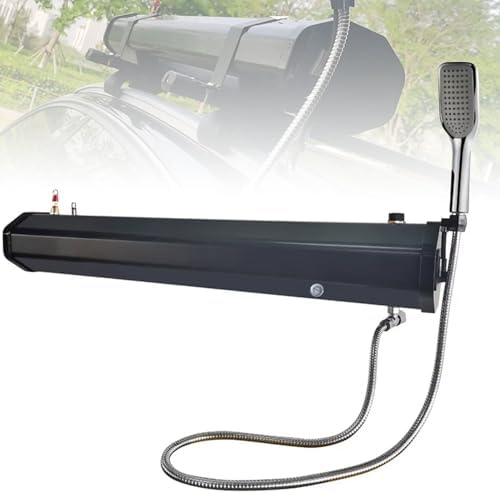 Portable Camping Solar Shower 18L/30L - Pressurized Water Tank with Shower &amp Hose for Hiking Car Wash Pet Cleaning &amp Beach Vacations - Ideal Outdoor Shower Solution