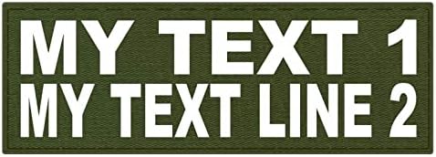 Custom Tactical ID Patch - 11x4 on 500 Denier Nylon Fabric with Hook Backing