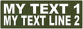 Custom Tactical ID Patch - 11x4 on 500 Denier Nylon Fabric with Hook Backing