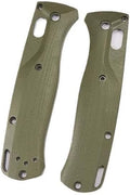 1 Pair G10 Scales Fits for Bugout 535 Non-slip Handle Patch Blank DIY Replacement in Green