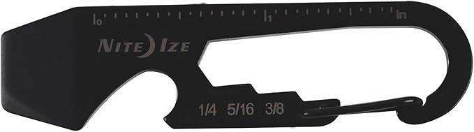 Nite Ize DoohicKey Key Tool Black Steel Keychain Multi-Tool w/Key Clip (6-Pack)