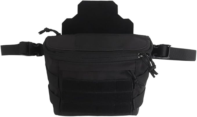 Molle PC Drop Pouch Bag for Vest Chest Rig Plate Carrier Convenient Buckle Rich Space 3 Ways of Use Waist Bag with Sling