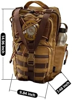 ROARING FIRE Slingshot Waxed Canvas Tactical Sling Bag for Men CCW Concealed Carry Backpack MOLLE Outdoor Chest Pack for Hunting Hiking Travel Commute &amp EDC