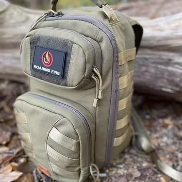 ROARING FIRE Brushfire Tactical Backpack Military Molle Rucksack Water-Resistant Hiking Backpack for Men Large Assault Pack for Hunting Travel Survival Bug Out Bag