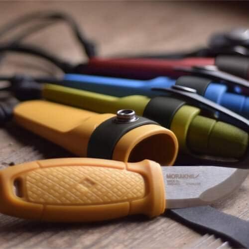 Morakniv Eldris Fixed-Blade Pocket-Sized Knife with Sandvik Stainless Steel Blade Lanyard and Firestarter 2.2-Inch