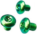 3PCS T10 Torx Screws Fit for Pocket Knife Handle Titanium Scales Handle Screws with M3.5 Thread(Green)