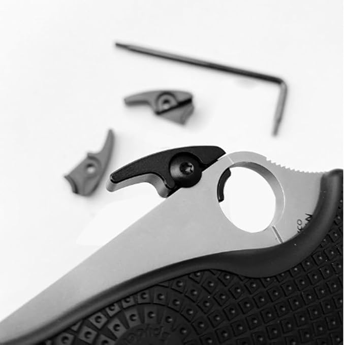 3-Piece Set Quick Deployment Kwik Thumb Stud Screw Fits for Spyderco C41 Native 5 Lightweight Aluminum Quick Open Hook