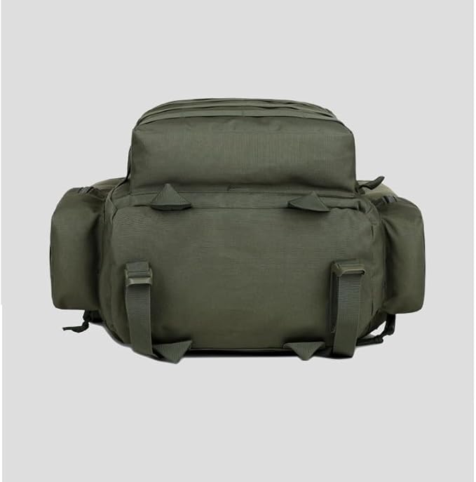 Tactical Backpack Military Molle Hiking 56-75L Outdoor Hiking Bag Wild Jungle Tactical Trekking Rucksack Army Green Camouflage