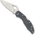 Spyderco Byrd Meadowlark 2 Lightweight Knife with 2.90 Stainless Steel Blade and Gray Non-Slip FRN Handle - PlainEdge - BY04PGY2