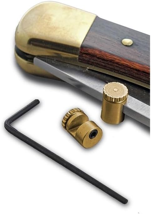 1 Set Custom Stainless Thumb Stud Screw Replacement Fits for Buck 110(Medium)