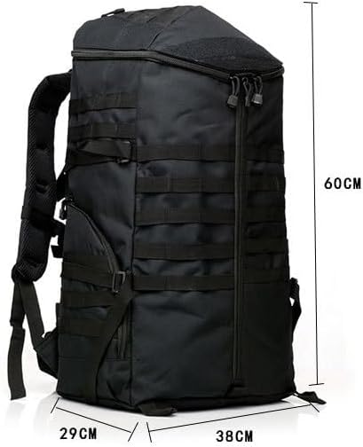 Tactical Backpack Military Molle Hiking 56-75L Assault tactical outdoor hiking bag camping camouflage bag mud color
