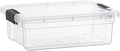 Superio Storage Bins with Lids Clear Plastic Containers for Organizing Stackable Totes BPA Free Odor Free Organizer Boxes for Home and Dorm