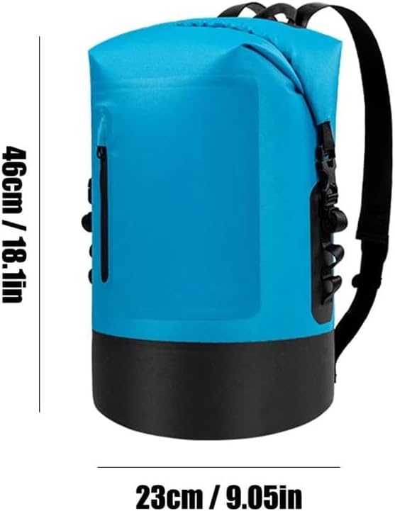 Outdoors Waterproof Dry Bag Floating Waterproof Bag with Multi-Pocket Floating Lightweight Dry Bag for Kayaking (Color : Blue)