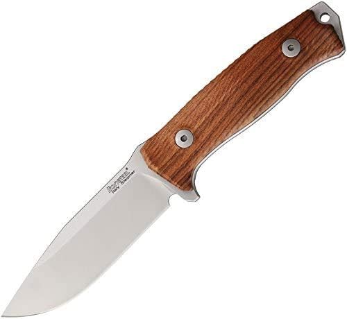 LionSTEEL M5 Fixed Blade Outdoor and Camp Knife – Sleipner Steel Blade Wood G10 or Micarta Handles Torx T8 Screws Sheath Included