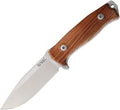 LionSTEEL M5 Fixed Blade Outdoor and Camp Knife – Sleipner Steel Blade Wood G10 or Micarta Handles Torx T8 Screws Sheath Included