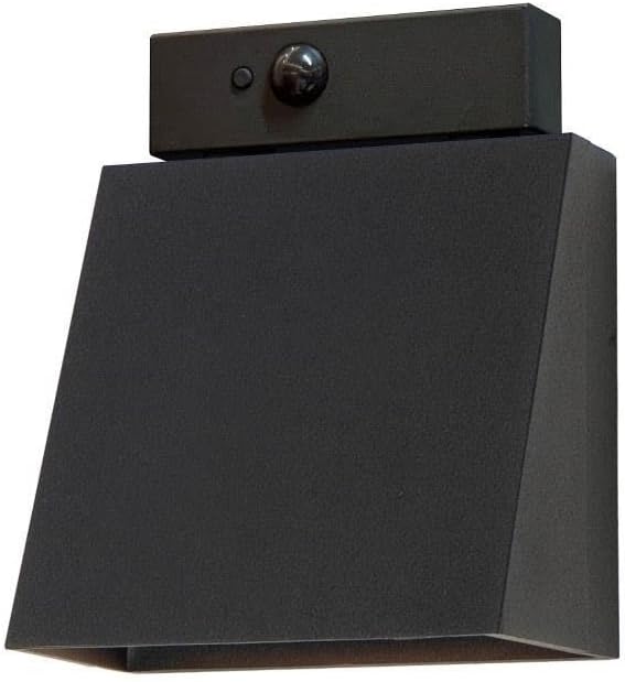 Maxim Lighting 52120BK/MSP Pathfinder - 15W 1 LED Outdoor Wall Sconce with Photocell-7 Inches Tall and 5.5 Inches Wide Finish Color: Black