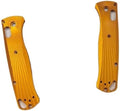 2-Piece Pair Aluminum Alloy Scales in Gold Fits for Bugout 535 Custom CNC Blank Handle Patch Replacement