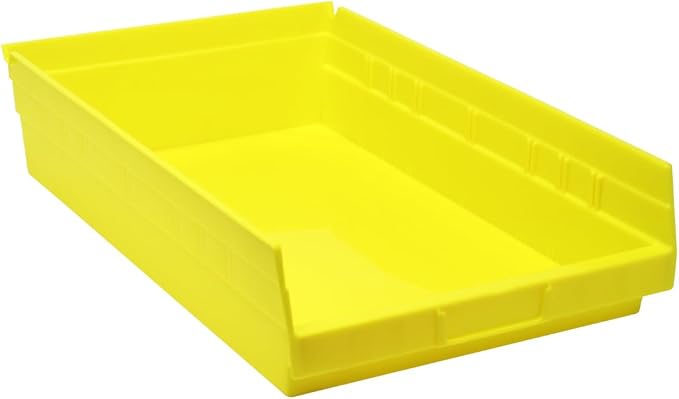 Economy Shelf Bin (4 H x 11 1/8 W x 17 7/8 D) [Set of 8] Color: Yellow