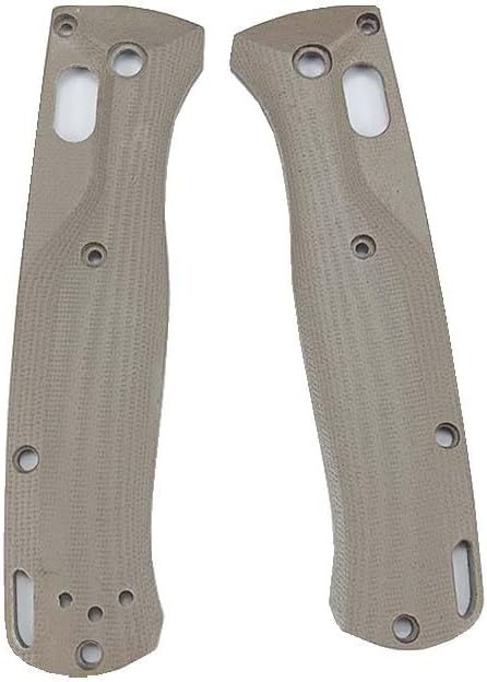 1 Pair G10 Scales in Khaki Color is Suitable for Bugout 535 Blank DIY Handle Patch Replacement