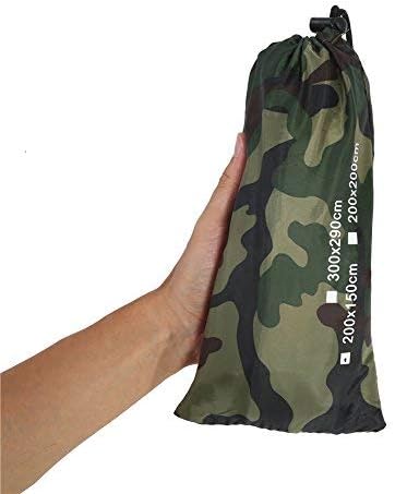 Dioche Camping Tent Portable Store Outdoor Lightweight Camouflage Mat Refuge for Backpacking Trip Travel