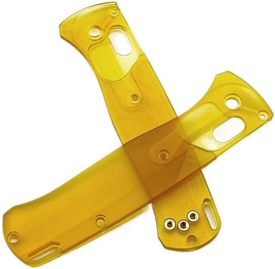 2-Piece Set PEI Scales Fits for Bugout 535 Clear Ultem Handle Patch DIY Accessory