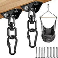 YOSE Porch Swing Hanging Kit Heavy Duty 2000lbs Stainless Steel Easy to Install Swing Hardware with Ceiling Hooks and Hammock Hooks Complete Swing Set Accessories for Indoor Outdoor Patio Garage