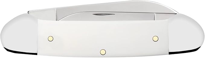 Case XX Knives USMC Canoe 13205 Smooth White Delrin Stainless Steel Pocket Knife
