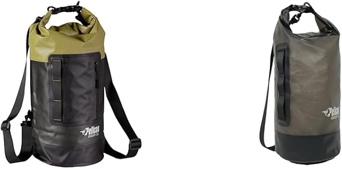 Pelican Waterproof Dry Bag - Exodry - Thick &amp Lightweight - Roll Top Dry Compression Sack Keeps Gear Dry for Kayaking Boating Beach Rafting Hiking Camping and Fishing