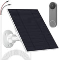 Solar Panel for Google Nest Doorbell (Battery) 5W Video Doorbell Solar Panel Charger with U Shape Port IP66 Waterproof 360° Adjustable Mount 9.8ft Charging Cable