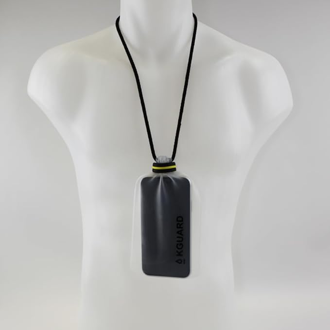 KGuard XL – IPX8 Waterproof Dry Bag for Smartphone Large Keys wallet and/or Cards – Translucent Silicone – Ideal for Surfing Kitesurfing Paddleboarding Kayaking and Beach Activities