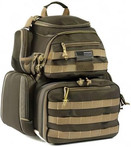 Tactical Shooting Range Backpack for Pistols HandgunsHeavy Duty Quality Gun Carrier Range Bag
