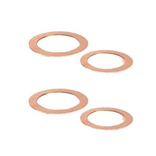 4Pieces Custom CNC Washers Copper Replacements Fit for Strider SNG and SMF(Small)