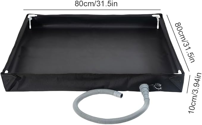 Foldable Shower Base with Drain Hose Camping Shower Base Outdoor Tent Shower Tray for RV Outdoor Camping Shower Beach Pet Bath