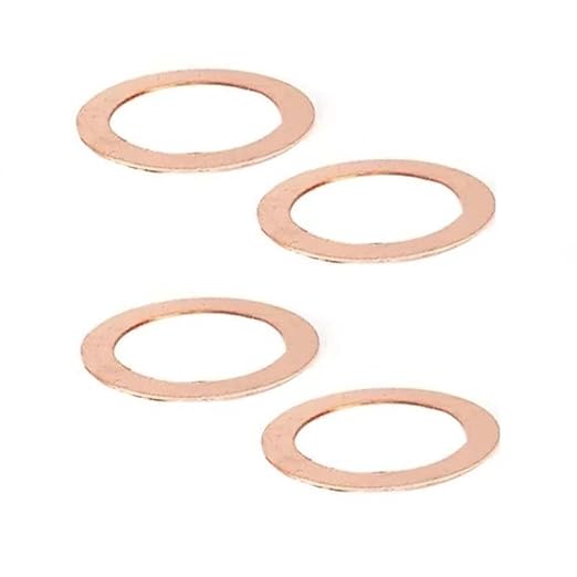 4Pieces Custom CNC Washers Copper Replacements Fit for Strider SNG and SMF(Large)