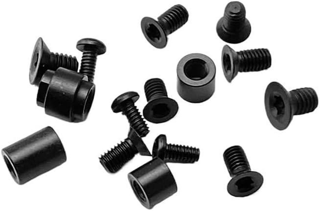 1 Set Custom Titanium Scales Handle Screw Replacement Fits for Yojimbo 2 C85(Black)