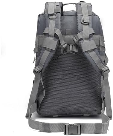 Men and Women 45L Outdoor Camouflage Backpack Capacity Hiking and Camping Bag Multi-functional Storage 3D Backpacks (Grey 45L)