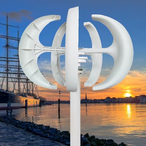 High-Efficiency 10kW Wind Turbine Generator - 5-Blade 12V/24V/48V/72V/110V/220V Power System with Controller for Home Farm RVs &amp Boats - Eco-Friendly Renewable Energy Solution