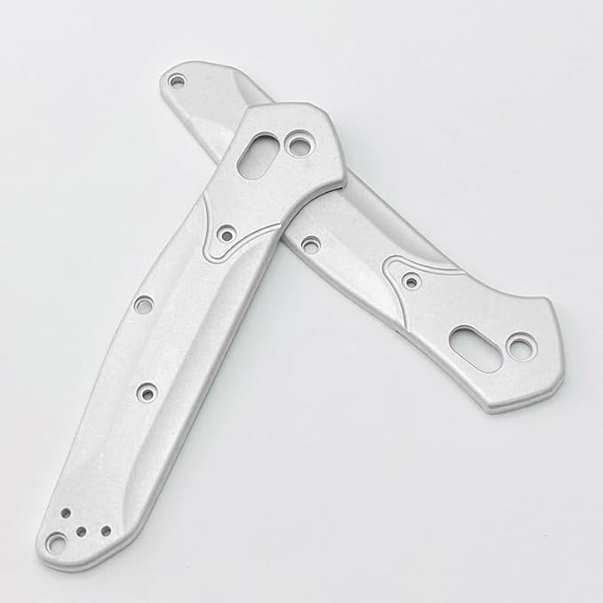 1 Pair Custom Aluminum Alloy Scales Fits for Osborne 940 Sandblasting Handle Patch DIY Accessory