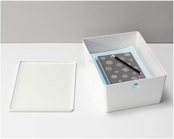 IKEA Box with Lid Perfect for Storing Smaller Gadgets Cables or Pencils for Home Office Reading Room 13X8X8Cm