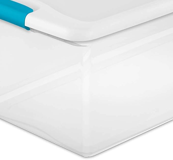 Sterilite Storage Solution with 106 Quart Clear Tote w/Latching Lid 4 Pack and 66 Quart Clear Tote w/Latching Lid 6 Pack