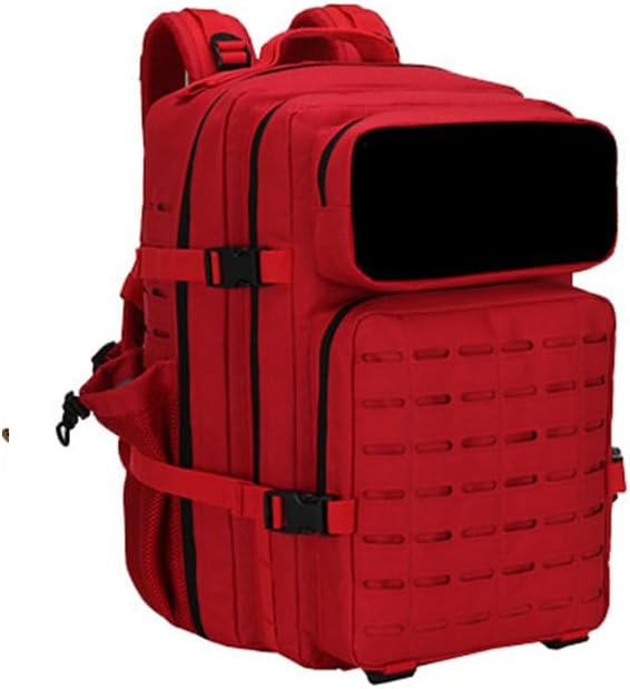 Outdoor Sports Pack Hiking Bag Rucksack Knapsack Combat Camouflage Tactical Backpack - Red
