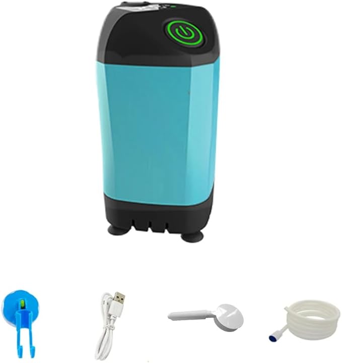 Portable shower unit - Camping shower kit electric shower pump | Detachable handheld shower head compact and lightweight design suitable for outdoor adventures beach cleaning (blue)