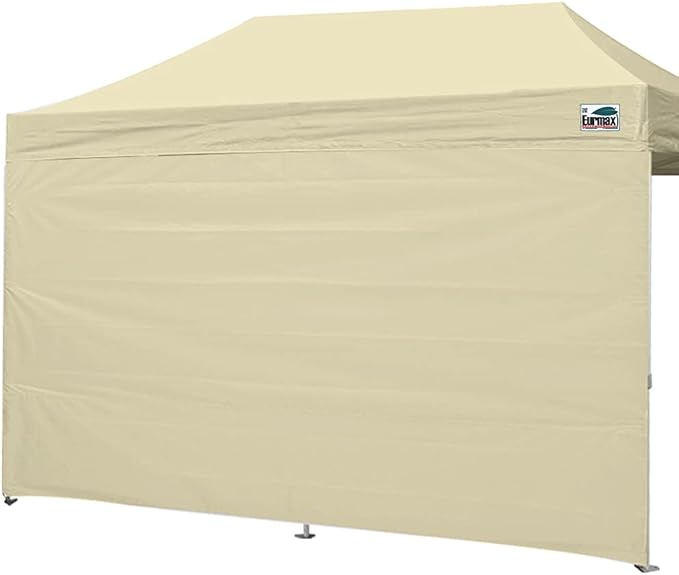 Eurmax USA 10x20 Pop Up Canopy SunWall-UV Protection for TentsBlocks Sunlight&ampWindWater Resistant Side Wall OnlyEasy Hook &amp Loop InstallationFit for 20FT Straight Leg Shelters&ampGazeboB