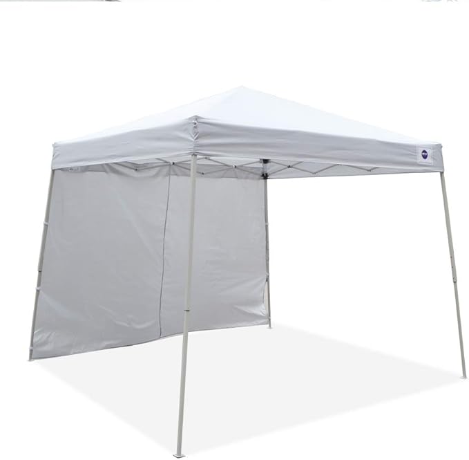 Impact Canopy 283010001 Slant Leg Canopy White-One Sidewall