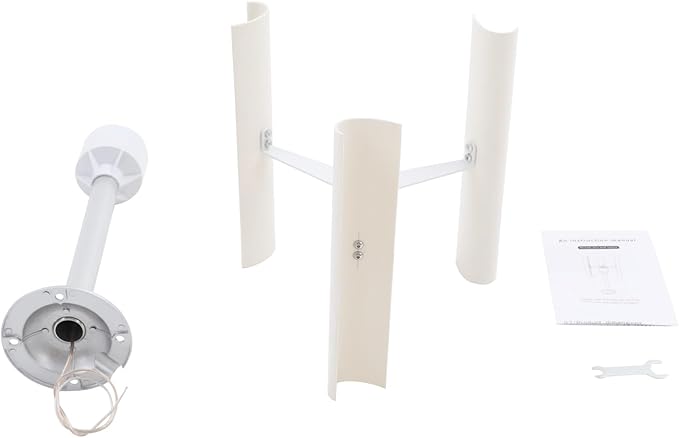 Vertical Axis Wind Turbine Model3-Blade Axis Wind Turbine GeneratorDIY Wind Power Generator KitDIY Portable Winds Power Turbine12V 40W 3-Phase Permanent Magnet MotorWindmill Power Charger