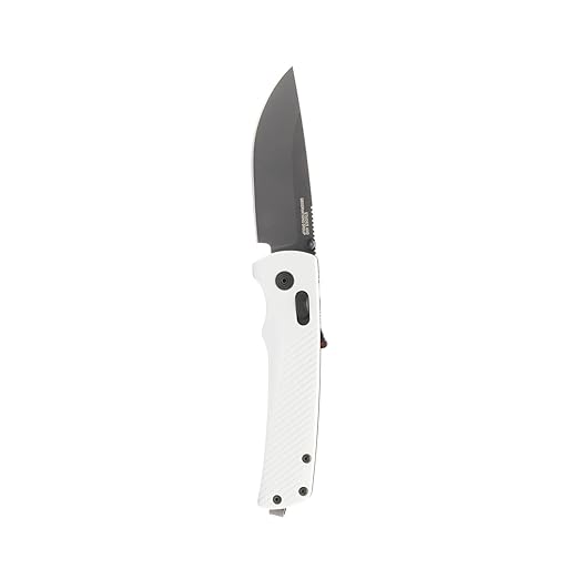 SOG Flash AT Daily Carry Ambidextrous Pocket Compact Folding Knife | Ergonomic Handle for Enhanced Grip | D2 Steel Blade Concrete/Cool Gray