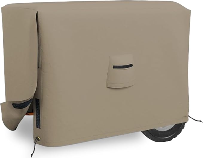 Covers &amp all Outdoor Generator Cover 12 Oz Waterproof UV &amp Weather Resistant Universal Portable Equipment Machinery Storage Protector with Air Vents Velcro &amp Drawstrings (26L x 20W x 2